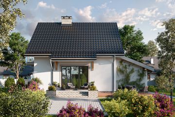  Projekt domu Smyk As (1121) (KRD2084) - projekt domu parterowego z poddaszem - Zdjęcie 4