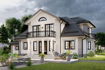  Projekt domu APS 022 + G (LUA1074) - projekt domu parterowego z poddaszem - Zdjęcie 6