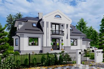  Projekt domu APS 022 + G (LUA1074) - projekt domu parterowego z poddaszem - Zdjęcie 7