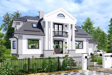  Projekt domu APS 022 + G (LUA1074) - projekt domu parterowego z poddaszem - Zdjęcie 7