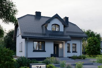  Projekt domu APS 074 (LUA1085) - projekt domu parterowego z poddaszem - Zdjęcie 3