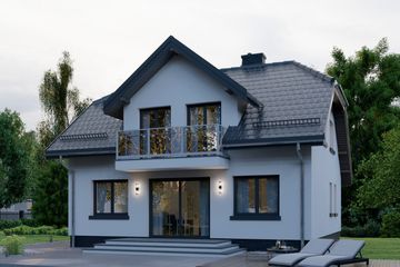  Projekt domu APS 074 (LUA1085) - projekt domu parterowego z poddaszem - Zdjęcie 4