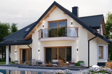  Projekt domu APS 087 (LUA1098) - projekt domu parterowego z poddaszem - Zdjęcie 4