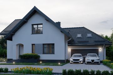  Projekt domu APS 088 (LUA1099) - projekt domu parterowego z poddaszem - Zdjęcie 4