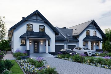  Projekt domu APS 091 (LUA1102) - projekt domu parterowego z poddaszem - Zdjęcie 2