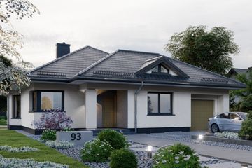  Projekt domu APS 093 (LUA1104) - projekt domu parterowego - Zdjęcie 3