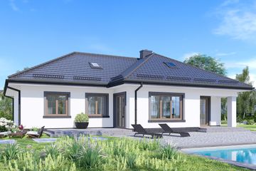  Projekt domu APS 097 (LUA1108) - projekt domu parterowego - Zdjęcie 3