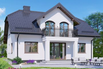  Projekt domu APS 103 (LUA1114) - projekt domu parterowego z poddaszem - Zdjęcie 2