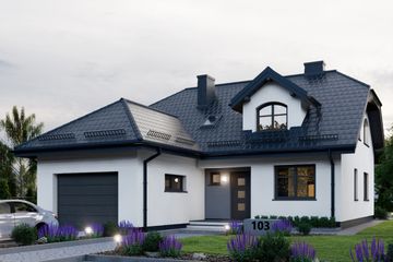  Projekt domu APS 103 (LUA1114) - projekt domu parterowego z poddaszem - Zdjęcie 3