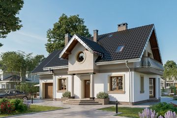  Projekt domu Klara Rex Mobil (1151) (KRD2105) - projekt domu parterowego z poddaszem - Zdjęcie 3