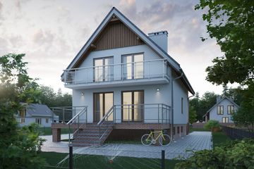  Projekt domu Koral Rex (1146) (KRD2106) - projekt domu parterowego z poddaszem - Zdjęcie 2