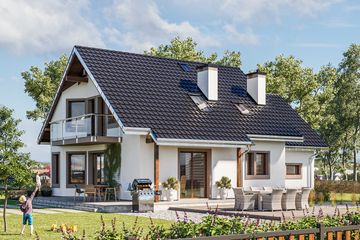  Projekt domu Majka Polo (1145) (KRD2109) - projekt domu parterowego z poddaszem - Zdjęcie 2