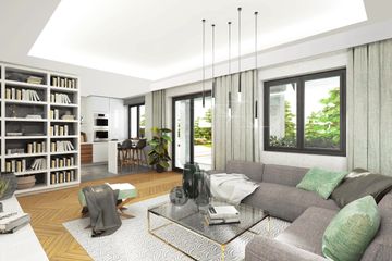  Projekt domu APS 107 (LUA1118) - projekt domu parterowego z poddaszem - Zdjęcie 3