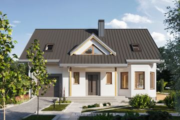  Projekt domu Majka Puzon (1138) (KRD2110) - projekt domu parterowego z poddaszem - Zdjęcie 4