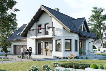 Projekt domu Majka Tytan G2 (1142) (KRD2111) - projekt domu parterowego z poddaszem - Zdjęcie 1