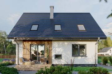  Projekt domu Sambor Mini (1132) (KRD2116) - projekt domu parterowego z poddaszem - Zdjęcie 3