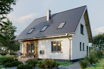  Projekt domu Sambor Mini (1132) (KRD2116) - projekt domu parterowego z poddaszem - Zdjęcie 4