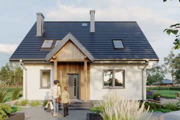  Projekt domu Sambor Mini (1132) (KRD2116) - projekt domu parterowego z poddaszem - Zdjęcie 6