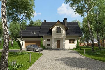  Projekt domu Chaber Polo G2 (1170) (KRD2128) - projekt domu parterowego z poddaszem - Zdjęcie 1