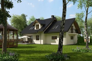  Projekt domu Chaber Polo G2 (1170) (KRD2128) - projekt domu parterowego z poddaszem - Zdjęcie 3