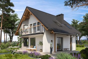  Projekt domu Majka Solo (1166) (KRD2131) - projekt domu parterowego z poddaszem - Zdjęcie 2