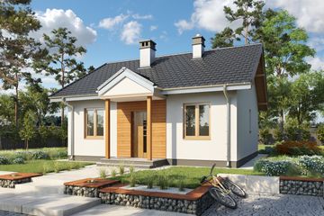  Projekt domu Miniatura (1163) (KRD2132) - projekt domu parterowego - Zdjęcie 2