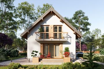  Projekt domu Smyk Solo Twist (1165) (KRD2135) - projekt domu parterowego z poddaszem - Zdjęcie 3