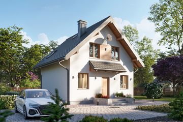  Projekt domu Smyk Solo Twist (1165) (KRD2135) - projekt domu parterowego z poddaszem - Zdjęcie 5