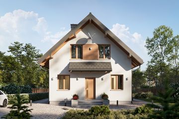  Projekt domu Smyk Solo Twist (1165) (KRD2135) - projekt domu parterowego z poddaszem - Zdjęcie 6