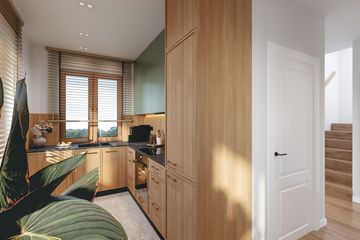 Projekt domu Smyk Solo Twist (1165) - parterowy z poddaszem dom o powierzchni 74,20 m², dach dwuspadowy - ujęcie 12