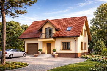  Projekt domu Arnika (BSA1580) - projekt domu parterowego z poddaszem - Zdjęcie 1