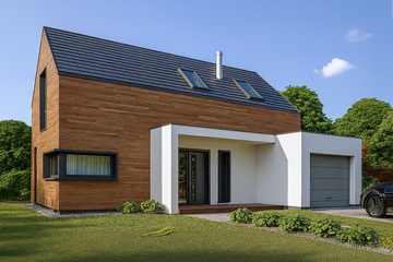  Projekt domu AJR_19_A1 (WOJ1004) - projekt domu parterowego z poddaszem - Zdjęcie 3