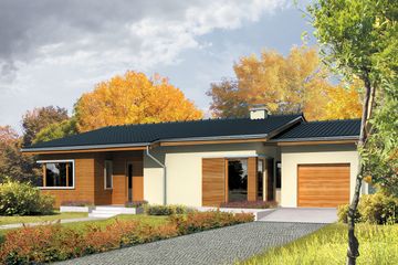  Projekt domu Bob G1 (WRC1835) - projekt domu parterowego - Zdjęcie 2