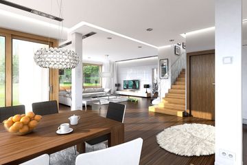  Projekt domu Opal (WAH1201) - projekt domu z pełnym piętrem - Zdjęcie 3