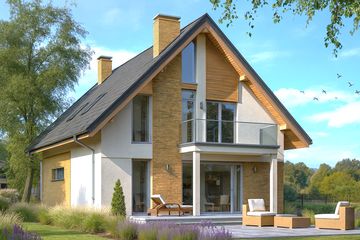  Projekt domu Miejski (WAH1207) - projekt domu parterowego z poddaszem - Zdjęcie 2