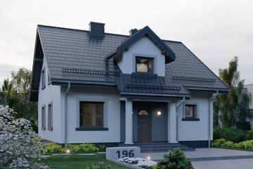  Projekt domu APS 196 (LUA1249) - projekt domu parterowego z poddaszem - Zdjęcie 3