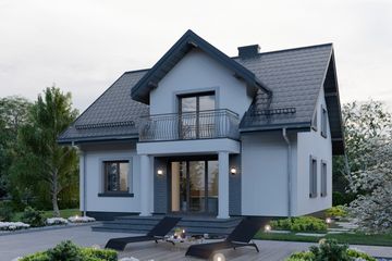  Projekt domu APS 196 (LUA1249) - projekt domu parterowego z poddaszem - Zdjęcie 4