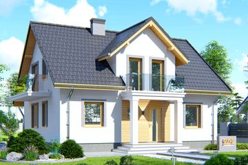  Projekt domu APS 202 (LUA1250) - projekt domu parterowego z poddaszem - Zdjęcie 1
