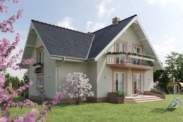  Projekt domu Kaja Lux Grota (1181) (KRD2152) - projekt domu parterowego z poddaszem - Zdjęcie 2