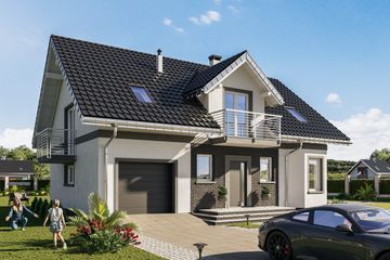  Projekt domu Mariola (1178) (KRD2156) - projekt domu parterowego z poddaszem - Zdjęcie 3