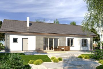  Projekt domu Nina 2D (WRD1406) - projekt domu parterowego - Zdjęcie 3