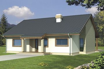  Projekt domu Antek 2a (WRD1514) - projekt domu parterowego - Zdjęcie 1