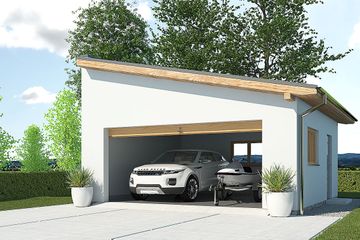  Projekt budynku gospodarczego APG 2A budynek gospodarczy (WRD1524) - projekt budynku parterowego - Zdjęcie 1