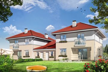  Projekt domu Ametyst 2 (WAH1215) - projekt domu z pełnym piętrem - Zdjęcie 2