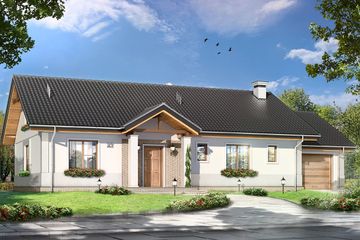  Projekt domu Anatol (WAH1216) - projekt domu parterowego - Zdjęcie 3