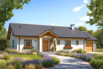  Projekt domu Anatol (WAH1216) - projekt domu parterowego - Zdjęcie 1