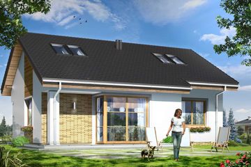  Projekt domu Bonifacy (WAH1218) - projekt domu parterowego - Zdjęcie 2