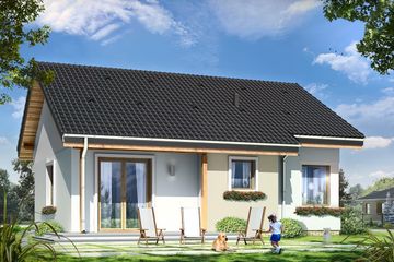  Projekt domu Cypisek (WAH1223) - projekt domu parterowego - Zdjęcie 2