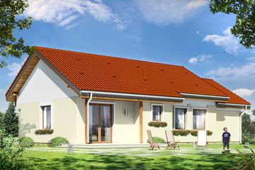  Projekt domu Cypisek 3 (WAH1224) - projekt domu parterowego - Zdjęcie 2