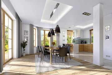  Projekt domu Julka 2 (WAH1236) - projekt domu parterowego z poddaszem - Zdjęcie 6